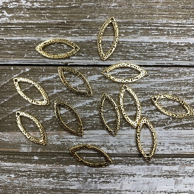 Horse Eye Hammered Gold Rings