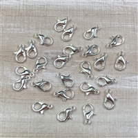 kelliesbeadboutique.com | 12x6mm Lobster Clasps - Silver