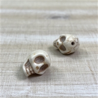 kelliesbeadboutique.com | 13mm Magnesite Skulls - 2 pieces