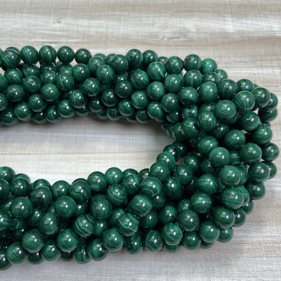 kelliesbeadboutique.com | 8mm Malachite Bead Strands