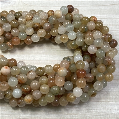 kelliesbeadboutique.com | 8mm Yellow Green Quartz Strands