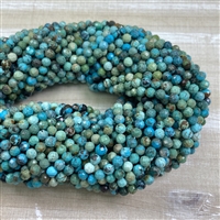 kelliesbeadboutique.com | 4mm Faceted Hubei Turquoise Strands
