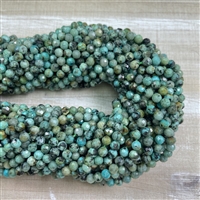 kelliesbeadboutique.com | 4mm Faceted African Turquoise Strands