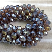 kelliesbeadboutique.com | 8x12mm Purple Ab Faceted Chinese Crystals