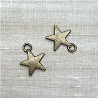 kelliesbeadboutique.com | Antique Bronze  Star Charm