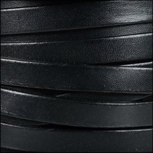 kelliesbeadboutique.com | 10mm Flat Black Leather