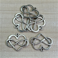 kelliesbeadboutique.com | Infinity Heart Pendants