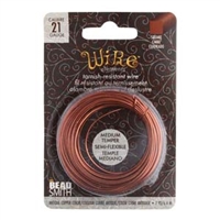 kelliesbeadboutique.com | Square Craft Wire - Antique Copper 21 gauge