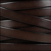 kelliesbeadboutique.com | 10mm Flat Chocolate Brown Leather