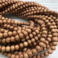 Kellie's Bead Boutique | 8mm White Sandalwood Beads