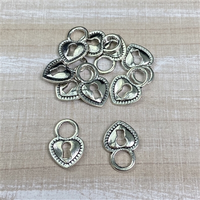 kelliesbeadboutique.com | Heart with Lock Charms