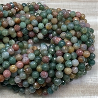 kelliesbeadboutique.com | 8mm Faceted Indian Agate