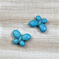 kelliesbeadboutique.com | Blue Magnesite Butterfly Beads