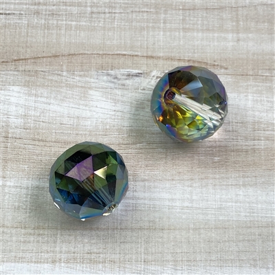 kelliesbeadboutique.com | Faceted Rainbow Chinese Crystal Globes