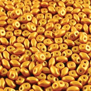 Gold Shine Yellow Sun Super Duo Beads