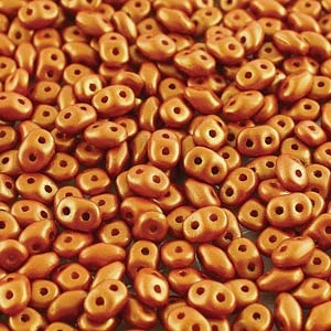 Gold Shine Ochre Duo Beads