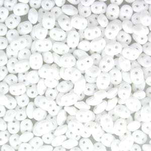 Chalk White Super Duo Beads