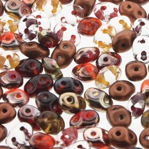 kelliesbeadboutique.com | Autumn Fire Super Duo Beads