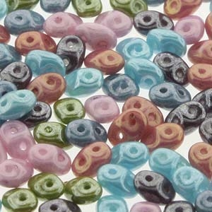 kelliesbeadboutique.com | Cotton Candy Super Duo Beads