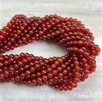 kelliesbeadboutique.com | 4mm Carnelian Bead Strands