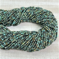kelliesbeadboutique.com | 2mm Faceted African Turqouise Bead Strands