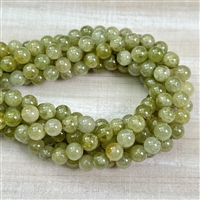 kelliesbeadboutique.com | Grade A 6-7mm Green Garnet Strands