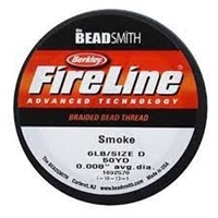 kelliesbeadboutique.com | The Beadsmith Smoke Fireline - 50 yard (6 lb.)