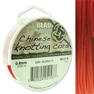 Chinese Knotting Cord .8mm Siam