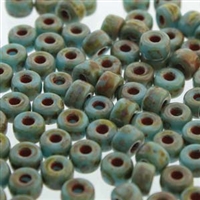 kelliesbeadboutique.com | Matubo 2/0 Turquoise Blue Picasso Beads