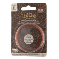 kelliesbeadboutique.com | Half Round Wire - Antique Copper 21 gauge