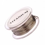 Half Round Wire - Titanium 21 gauge