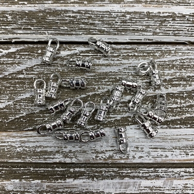 3mm Crimp End - Silver