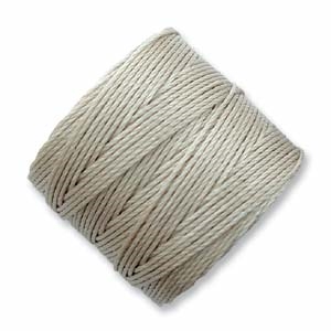 kelliesbeadboutique.com | S-Lon Cording - Light Grey