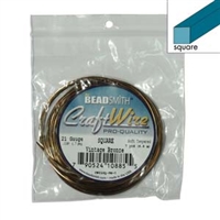 Square Craft Wire - Vintage Bronze 21 gauge