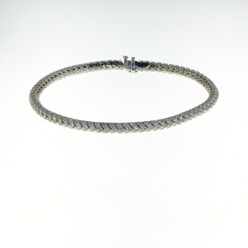 BLD0011 18k White Gold Diamond Bracelet