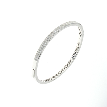 BLD0044 18k White Gold Diamond Bracelet