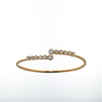 BLD0055 18k Rose Gold Diamond Bracelet