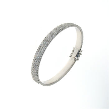 BLD0056 18k White Gold Diamond Bracelet