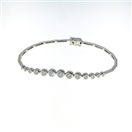 BLD0058 18k White Gold Diamond Bracelet