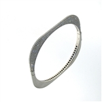 BLD0064 18k White Gold Diamond Bangle