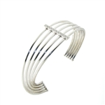 BLD0081 18k White Gold Diamond Bangle