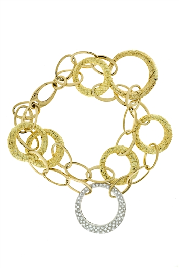 BLD2819 18k Yellow Gold Diamond Bracelet