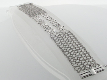 BLD3388 18k White Gold Diamond Bracelet