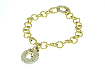 BLD3510 18k Yellow Gold Diamond Bracelet