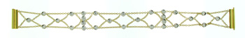 BLD3513 18k Yellow Gold Diamond Bracelet