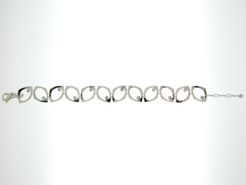 BLD3617 18k White Gold Diamond Bracelet
