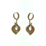 EDC0043 18k Rose Gold Diamond Earrings