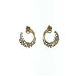 EDC0044 18k Rose Gold Diamond Earrings