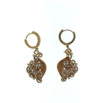 EDC0046 18k Rose Gold Diamond Earrings