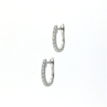 EDC0049 18k White Gold Diamond Earrings